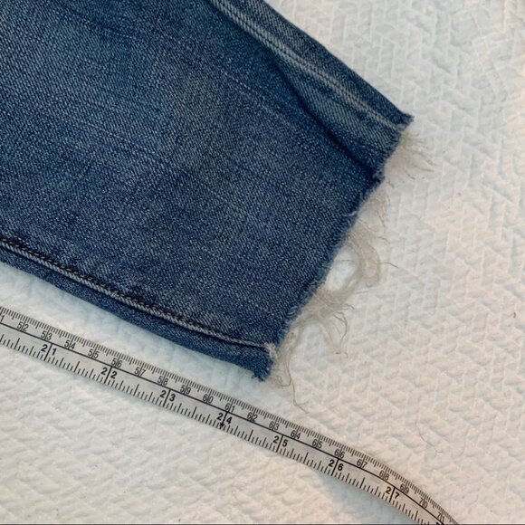 Current/elliott Unrolled Fling Boyfriend Jeans Size 23 Light Denim - Picture 12 of 13